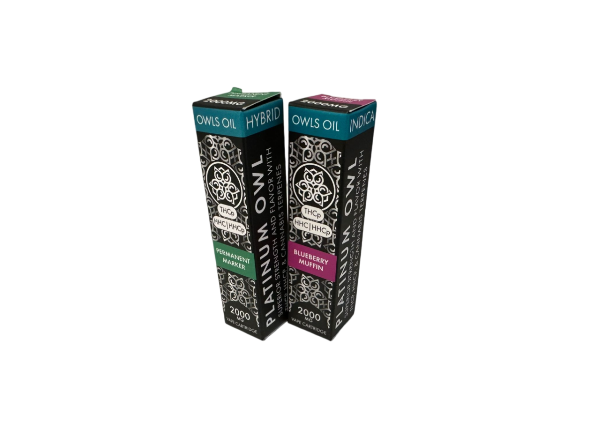 Platinum Owl (HHCP THCP) – 2000mg – 2ml - HHC – Vape Cartomizer - Image 3